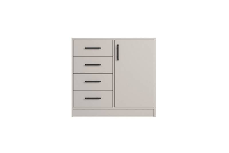 Deine Möbel 24 Kommode SAM SRK2 Sideboard mit 4 Schubladen, Farbe: Cashmere (Set, 2 St., mit Stauraum), Kommode 90 cm breit für Schlafzimmer Flur Garderobe von Deine Möbel 24