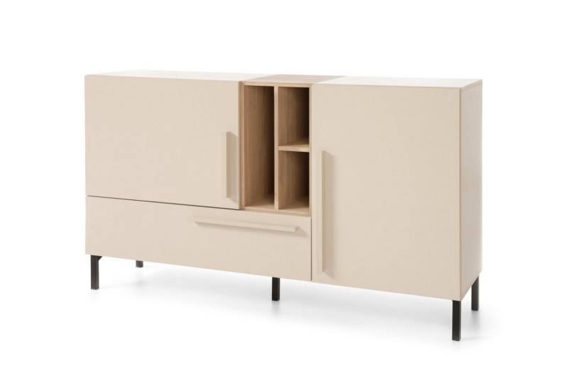 Deine Möbel 24 Kommode SORENTO 06 155cm Breit (zweitürig + eine Schublade, 1 St., Modernes Design), Modernes Design von Deine Möbel 24