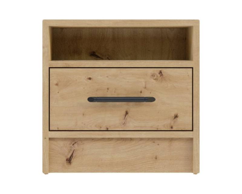 Deine Möbel 24 Nachttisch SAM SR7 Nachtkommode Nachtschrank Schlafzimmer Jugendzimmer (Set, 2-St), Garderobe Garderobensystem Artisan Anthrazit Weiß Sonoma 40 cm breit von Deine Möbel 24