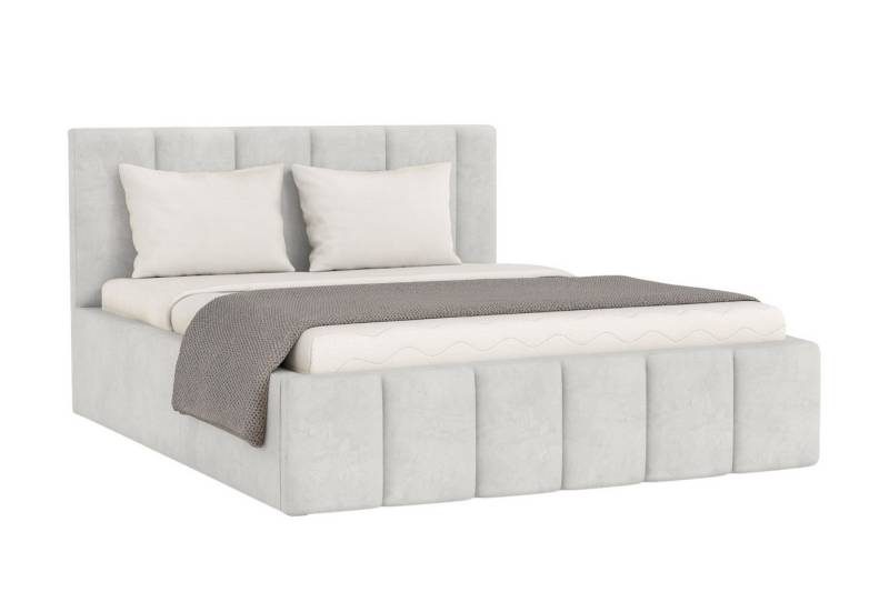 Deine Möbel 24 Polsterbett MEGAN Komplettbett in Velour / Bouclé mit Bettkasten und Lattenrost (Set, 1-tlg., 140x200/160x200/180x200/200x200), Luxuriös, funktional, stilvoll, mit Stauraum von Deine Möbel 24