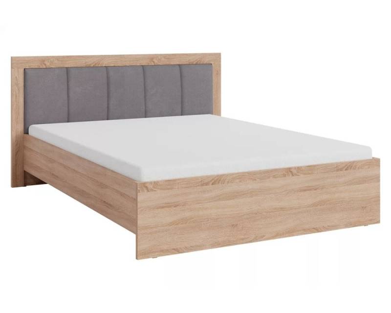 Deine Möbel 24 Polsterbett SAM SR6 Ehebett Doppelbett Sonoma Eiche Artisan Anthrazit 160x200 cm (Set, 2-tlg., Matratze optional), Schlafzimmer aus hochwertiger Laminaplatte von Deine Möbel 24