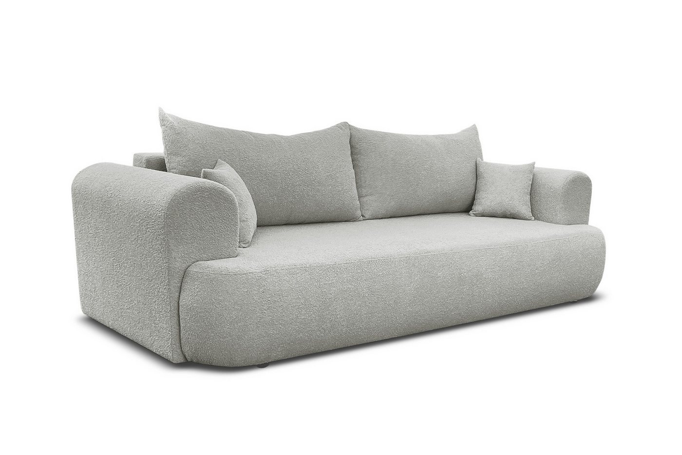 Deine Möbel 24 Schlafsofa BAKU Sofa Couch Bouclé-Stoff 247x90 cm Wohnzimmer, Creme Beige Hellgrau Grau Dunkelgrau Graubeige 2 Teile, mit Schlaffunktion Deine Möbel 24 Schlafsofa BAKU Sofa Couch Bouclé-Stoff 247x90 cm Wohnzimmer, Creme Beige Hellgrau Grau Dunkelgrau Graubeige 2 Teile, mit Schlaffunktion von Deine Möbel 24