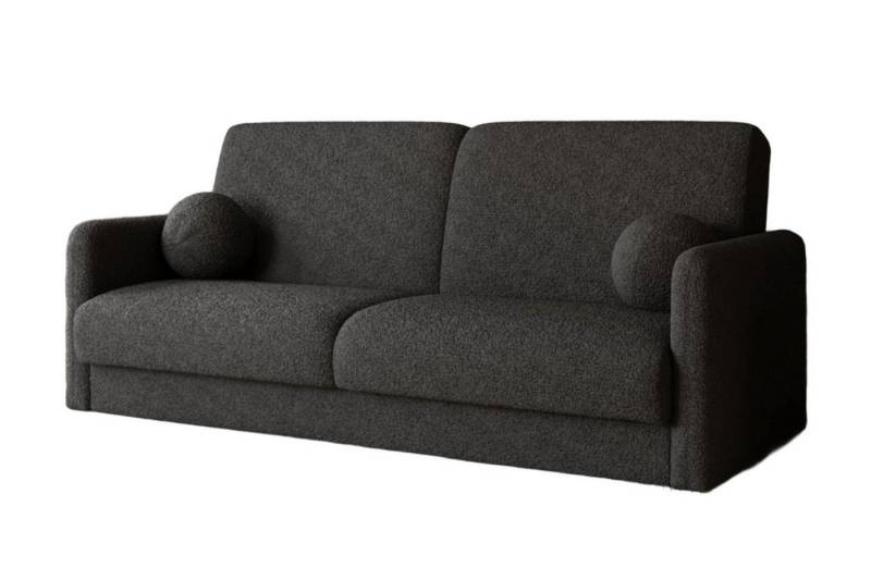 Deine Möbel 24 Schlafsofa CLASSY Sofa mit Bettkasten, Bouclé Stoff, ausziehbar, Set 1 Teile, inkl. Kissen, Bettkasten und Schlaffunktion von Deine Möbel 24
