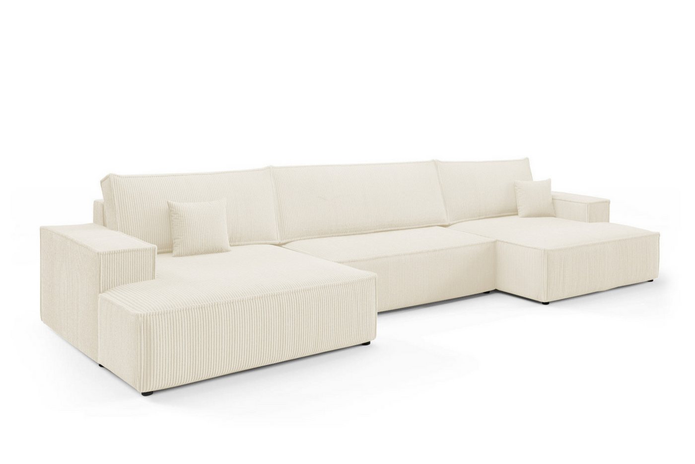 Deine Möbel 24 Wohnlandschaft MARCO U-Form 398 cm breit Sofa Wohnzimmer U-Couch Cord Samt, Grau Beige Dunkelgrau Anthrazit Graphit Schwarz Hellgrau 3 Teile, mit Schlaffunktion Deine Möbel 24 Wohnlandschaft MARCO U-Form 398 cm breit Sofa Wohnzimmer U-Couch Cord Samt, Grau Beige Dunkelgrau Anthrazit Graphit Schwarz Hellgrau 3 Teile, mit Schlaffunktion von Deine Möbel 24