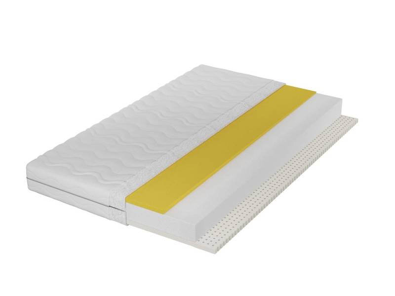 Kaltschaummatratze Kaltschaum-Matratze + LATEX + VISCO Kindermatratze H2,5 Höhe 11 cm, Deine Möbel 24, 11 cm hoch, (Matratze für Kinder und Jugendliche, 80x160 80x180 90x190 90x200 120x200 140x200 Top Wendematratze), mit thermoelastischer Vico-Memory-Schaum,für Allergiker geeignet von Deine Möbel 24