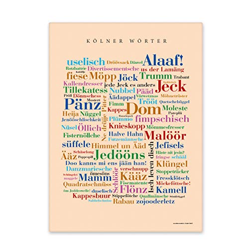 Deine Wörter Leinwand Kölner Keilrahmen 50x70 cm von Deine Wörter