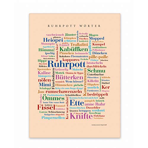 Deine Wörter Leinwand Ruhrpott Keilrahmen 30x40 cm Deine Wörter Leinwand Ruhrpott Keilrahmen 30x40 cm von Deine Wörter