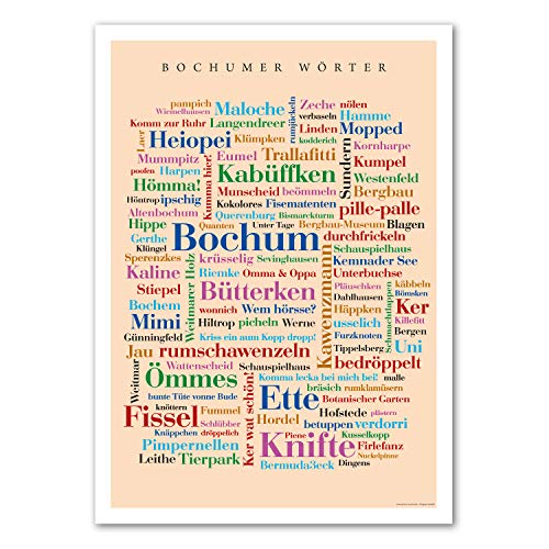 Deine Wörter Poster Bochumer (50x70 cm) von Deine Wörter