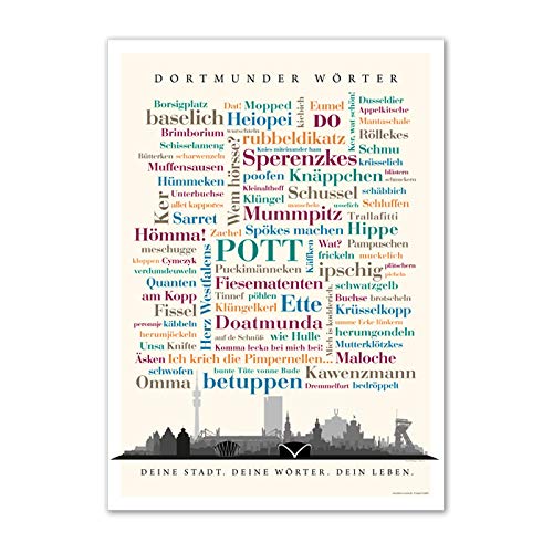 Deine Wörter Poster Dortmunder (30x40 cm) von Deine Wörter