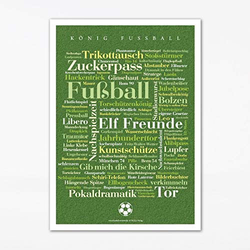 Deine Wörter Poster Fußball (50x70 cm) von Deine Wörter