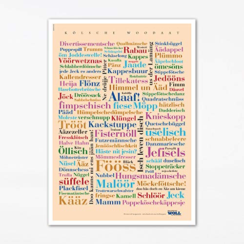 Deine Wörter Poster Kölner (30x40 cm) von Deine Wörter