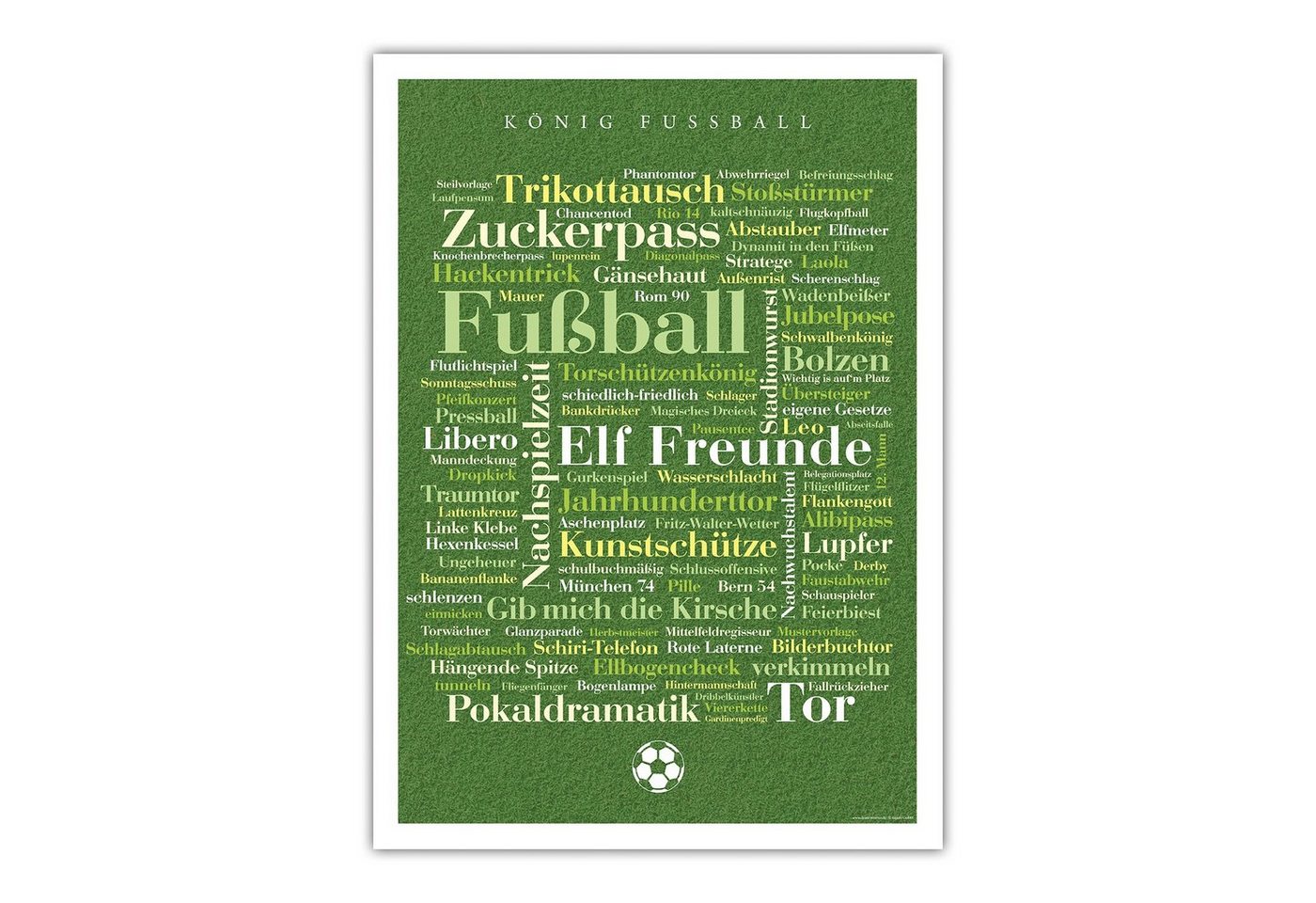 Deine Wörter Poster Poster Fußball Wörter von Deine Wörter