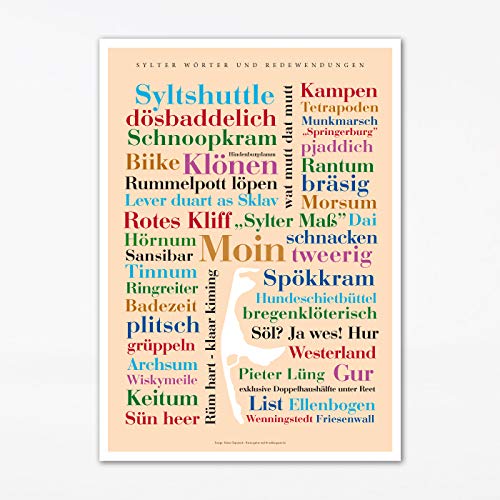 Deine Wörter Poster Sylter (50x70 cm) von Deine Wörter