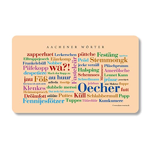 Frühstücksbrettchen Aachener Wörter Frühstücksbrettchen Aachener Wörter von Deine Wörter