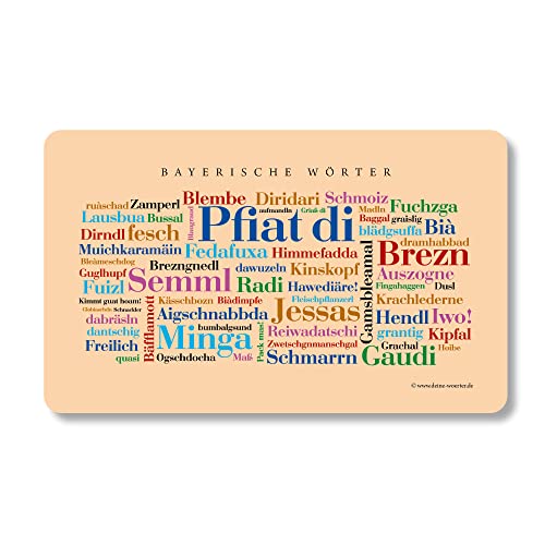 Frühstücksbrettchen Bayerische Wörter Frühstücksbrettchen Bayerische Wörter von Deine Wörter