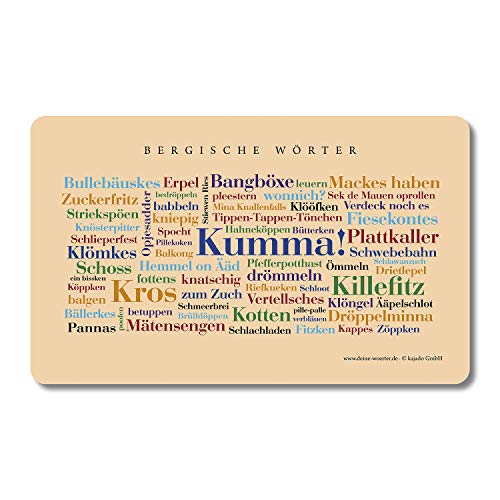 Frühstücksbrettchen Bergische Wörter Frühstücksbrettchen Bergische Wörter von Deine Wörter