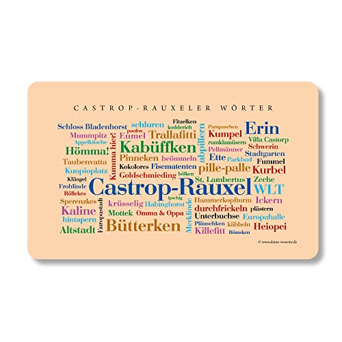 Frühstücksbrettchen Castrop-Rauxeler Wörter von Deine Wörter