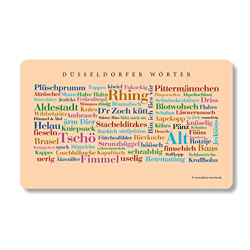 Frühstücksbrettchen Düsseldorfer Wörter von Deine Wörter