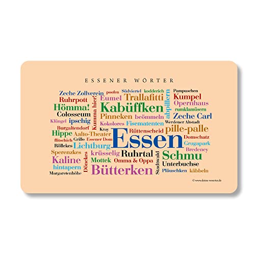 Frühstücksbrettchen Essener Wörter Frühstücksbrettchen Essener Wörter von Deine Wörter