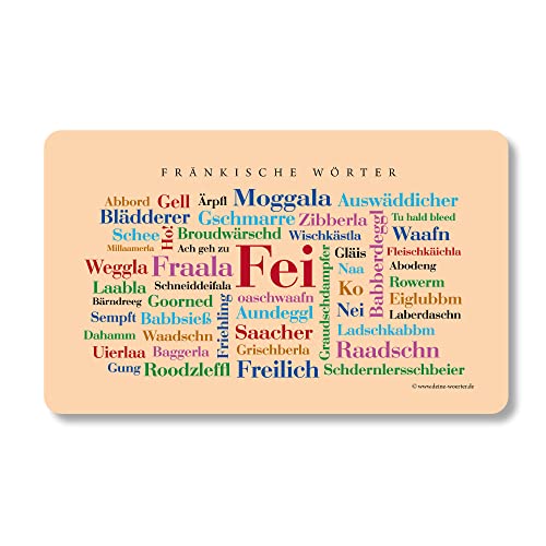 Frühstücksbrettchen Fränkische Wörter von Deine Wörter