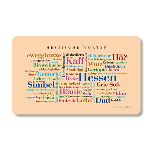 Frühstücksbrettchen Hessische Wörter von Deine Wörter