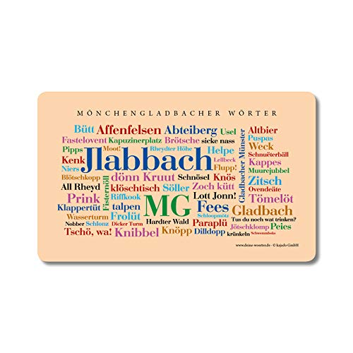 Frühstücksbrettchen Mönchengladbacher Wörter Frühstücksbrettchen Mönchengladbacher Wörter von Deine Wörter