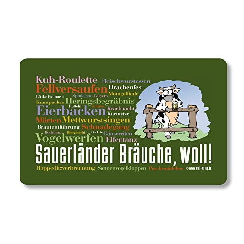 Frühstücksbrettchen Sauerländer Bräuche, woll! Frühstücksbrettchen Sauerländer Bräuche, woll! von Deine Wörter
