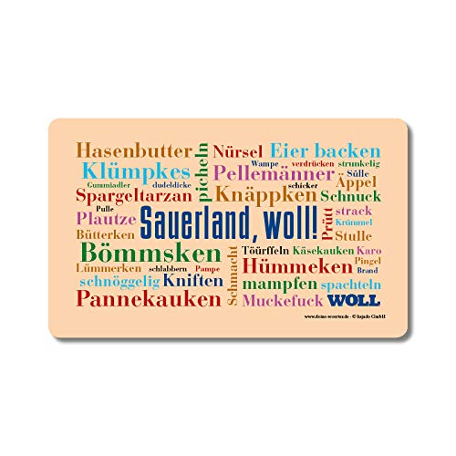 Frühstücksbrettchen Sauerländer Wörter, hell Frühstücksbrettchen Sauerländer Wörter, hell von Deine Wörter