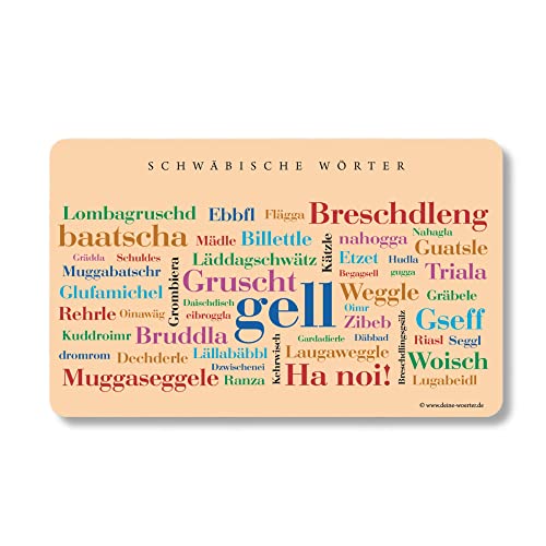 Frühstücksbrettchen Schwäbische Wörter Frühstücksbrettchen Schwäbische Wörter von Deine Wörter