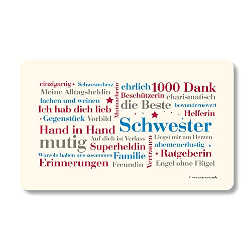 Frühstücksbrettchen Schwester Wörter Frühstücksbrettchen Schwester Wörter von Deine Wörter