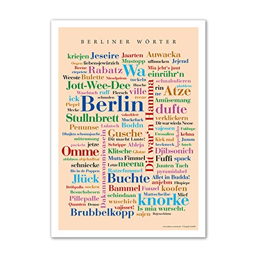 Mini-Poster Berliner Wörter (DIN A4) von Deine Wörter