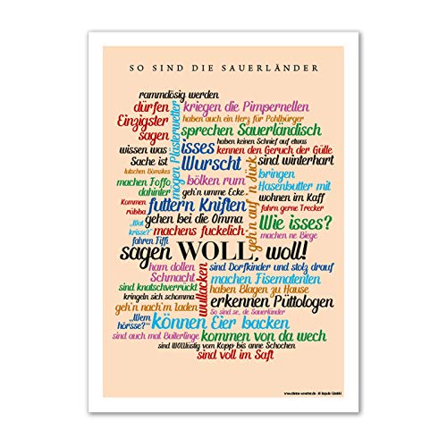 Mini-Poster So sind die Sauerländer (DIN A4) von Deine Wörter