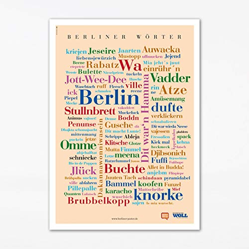 Poster Berliner Wörter (50x70 cm) von Deine Wörter