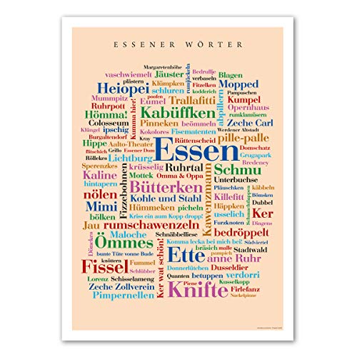 Poster Essener Wörter 30x40 cm von Deine Wörter