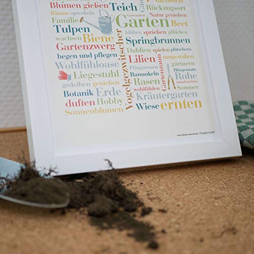 Poster Garten Wörter DIN A4 Poster Garten Wörter DIN A4 von Deine Wörter