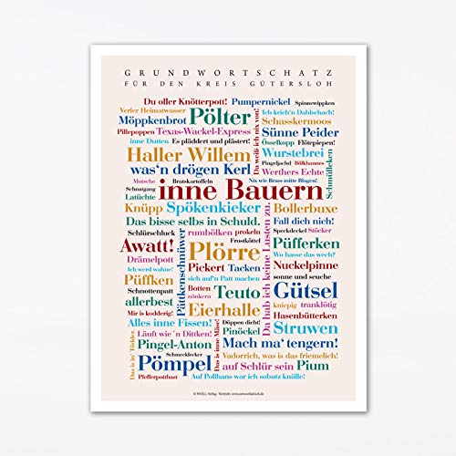 Poster Gütersloher Wörter (30x40 cm) von Deine Wörter