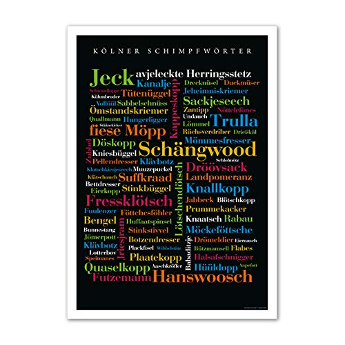 Poster Kölner Schimpfwörter (30x40 cm) von Deine Wörter