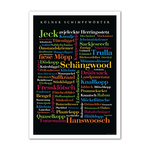 Poster Kölner Schimpfwörter (50x70 cm) von Deine Wörter