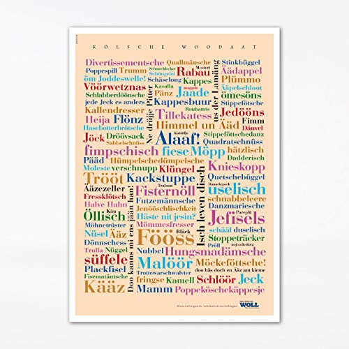 Poster Kölner Wörter (50x70 cm) von Deine Wörter