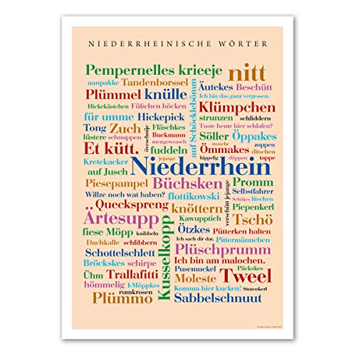 Deine Wörter Poster Niederrheinische 50x70 cm von Deine Wörter