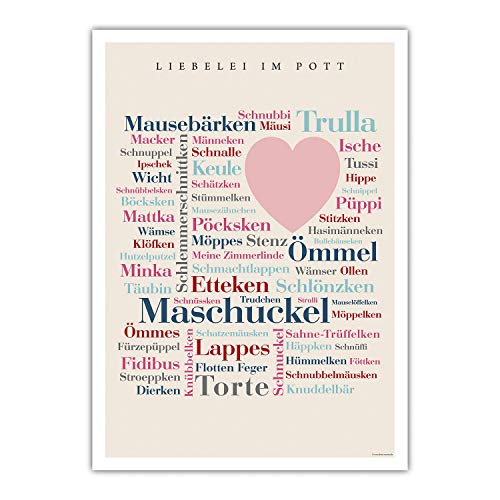 Poster Ruhrpott Kosewörter (30x40 cm) von Deine Wörter