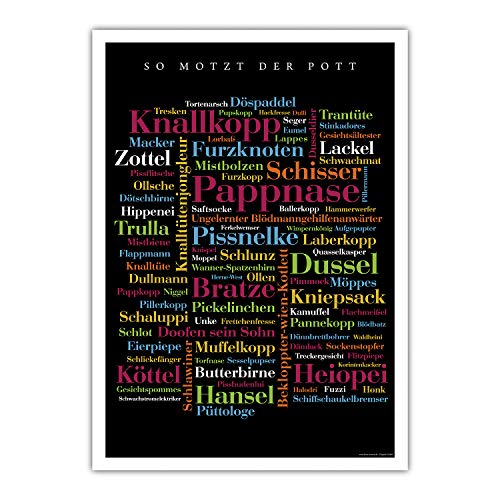 Poster Ruhrpott Schimpfwörter (50x70 cm) von Deine Wörter