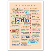 Poster Berliner Wörter Poster Berliner Wörter von DeineWoerter