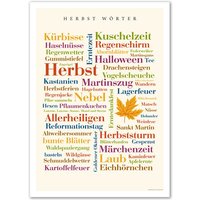 Poster Herbst Wörter Poster Herbst Wörter von DeineWoerter