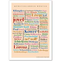 Poster Münsterländer Wörter Poster Münsterländer Wörter von DeineWoerter