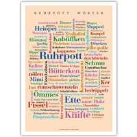 Poster Ruhrpott Wörter Poster Ruhrpott Wörter von DeineWoerter
