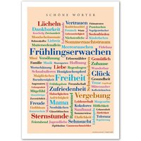 Poster Schöne Wörter Poster Schöne Wörter von DeineWoerter