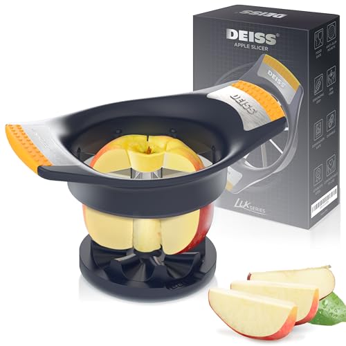 Deiss LUX Apfelschneider und Entkerner mit Schneideunterlage, Edelstahl Apfelschneider für 8 Stücke, Apfelschneider, Großer Apfelschneider, Perfekt für Apfelscheiben & Geschnittene Äpfel Deiss LUX Apfelschneider und Entkerner mit Schneideunterlage, Edelstahl Apfelschneider für 8 Stücke, Apfelschneider, Großer Apfelschneider, Perfekt für Apfelscheiben & Geschnittene Äpfel von Deiss