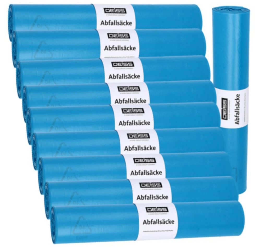 Deiss Müllbeutel DEISS Abfallsack 120 liter blau typ 60 700x1100 250 stück Müllbeutel von Deiss