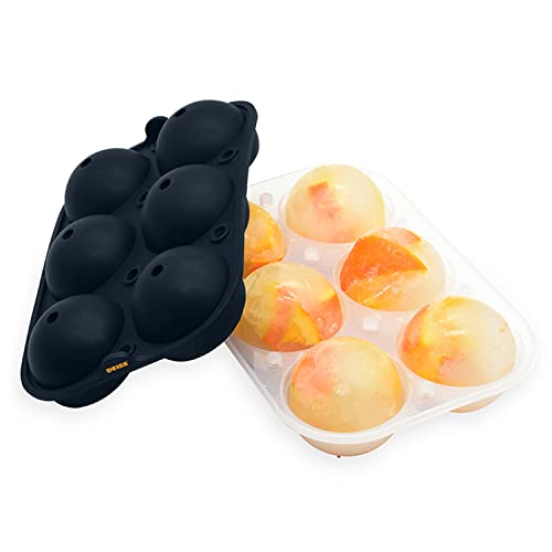 Deiss Pro Eiskugel-Form- und Kunststofftrichter – 6 perfekte 6,3 cm Eiskugeln in flexibler Silikonschale – Kunststofftrichter für Flüssigkeitsübertragung – spülmaschinenfest Deiss Pro Eiskugel-Form- und Kunststofftrichter – 6 perfekte 6,3 cm Eiskugeln in flexibler Silikonschale – Kunststofftrichter für Flüssigkeitsübertragung – spülmaschinenfest von Deiss